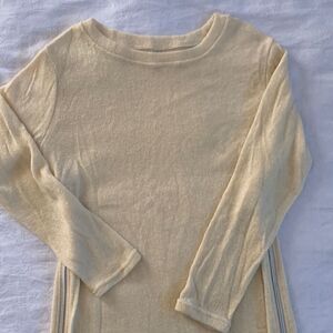 Women’s Sweater size S Cream Side Zipper